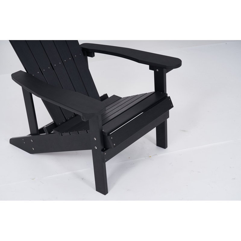 Panora Outdoor Adirondack Chair, Black