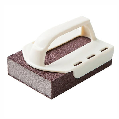 A chopper Decontamination Cleaning Brush Cleaning Sponge Sponge With Handle Carbide Cleaning Brush Rust Eraser Sponge For BBQ