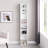 8-Layer Adjustable Bookshelf With Wavy Border -Thin Tall & Narrow Display Shelf For Home Office, Multifunctional Storage-525830543