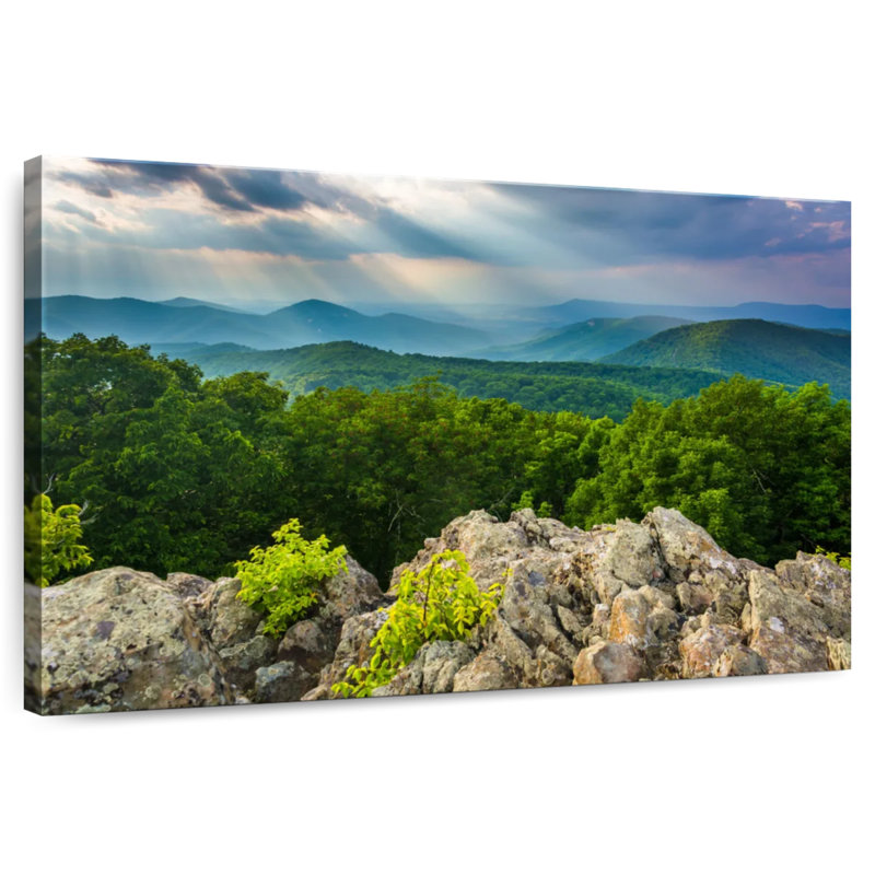Alvord Lights Over Blue Ridge, 34" H x 51" W