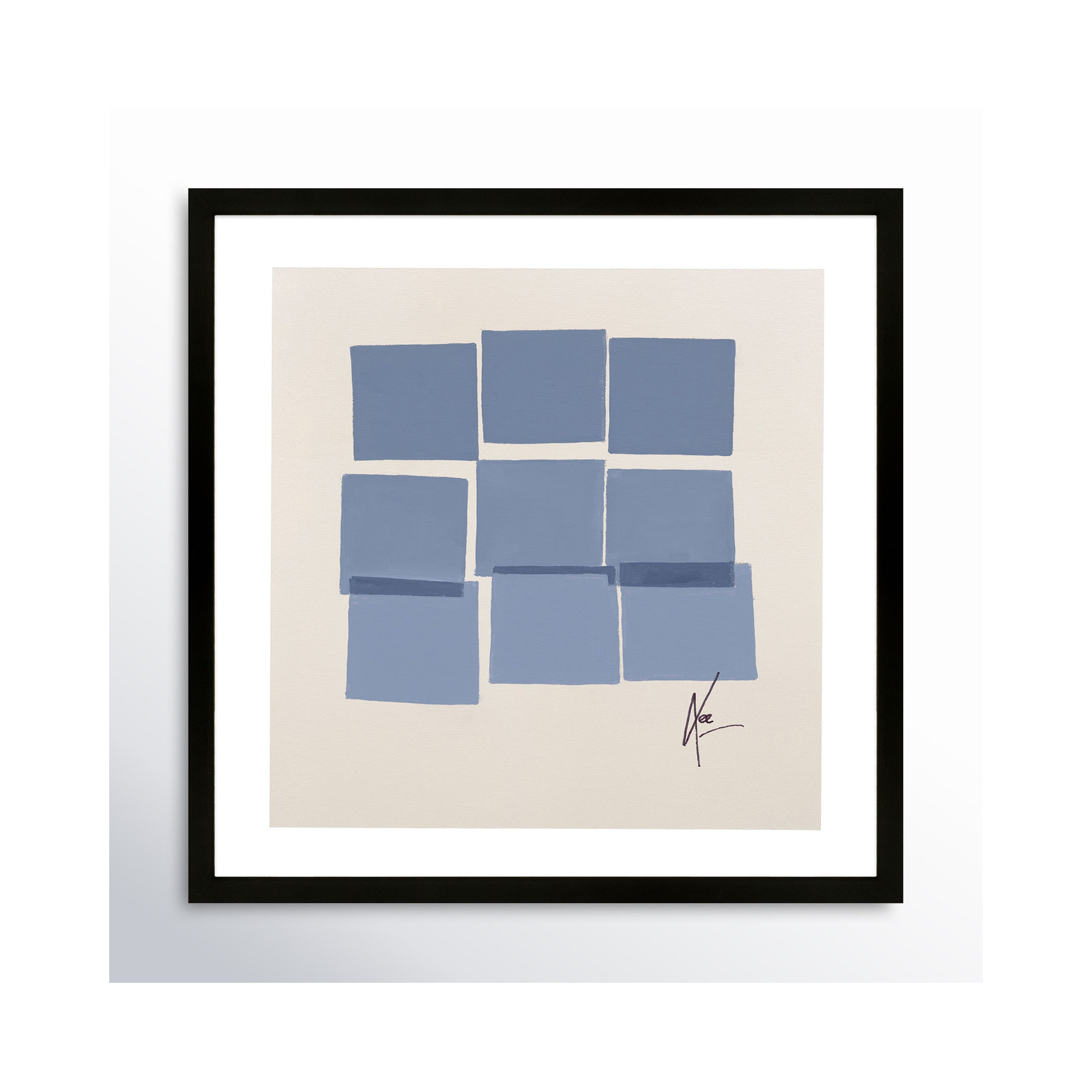 Reflection 1 by Lee Lessem, Black, 30" H x 30" W x 1.25" D
