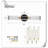 Delyn Brass LED Plug-in Armed Sconce