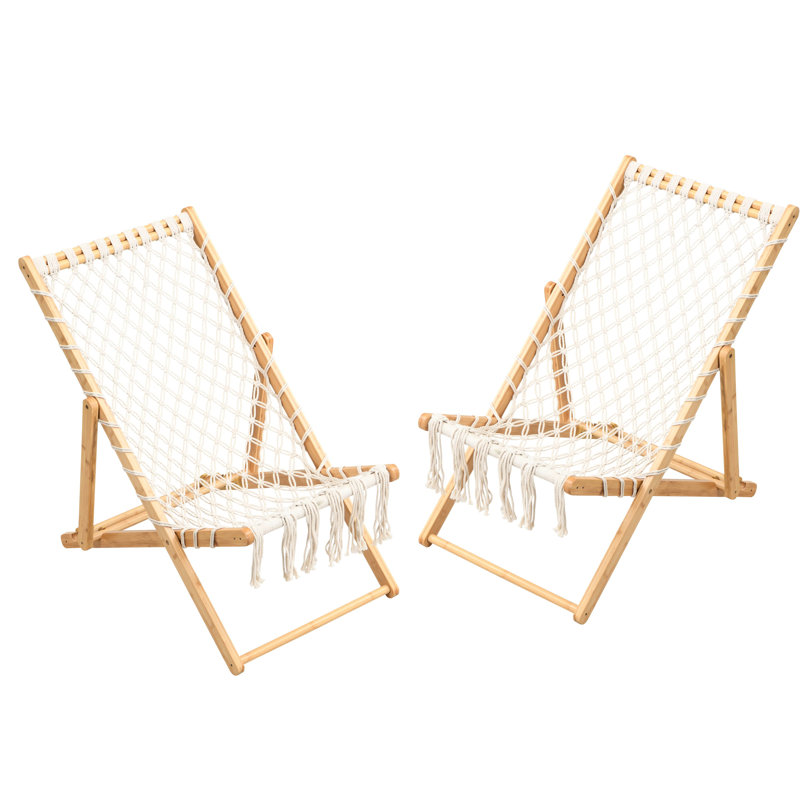 Pair Of Handwoven Patio Chairs With Wear - Seat, Suitable For Outdoor Spaces Such As Beach And Living Room, No Installation, 18.75 In Width, 23.03 Package Width Seat Garden, Long Lasting, Assembly,