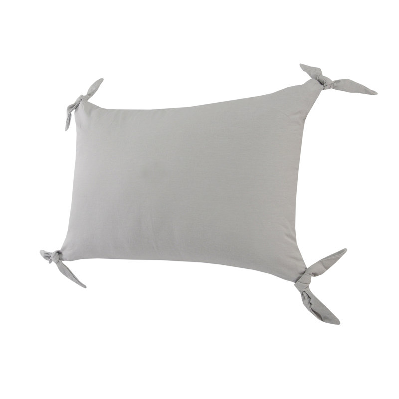 Coussin en coton Amrita, Gris clair, Housse de coussin seulement - sans coussin