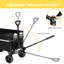 Collapsible Utility Wagon Cart with Wheels-115212539