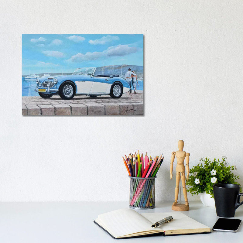 1952-1967 Austin Healey by Sinisa Saratlic - Wrapped Canvas Painting, 20.32 cm H x 30.48 cm W