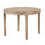 Table de salle à manger Tuley, pieds fuselés, bois de pin, gris, plateau rond de 42 po