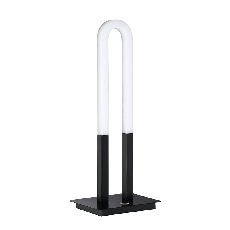 Lampe de table à del noir Lannon