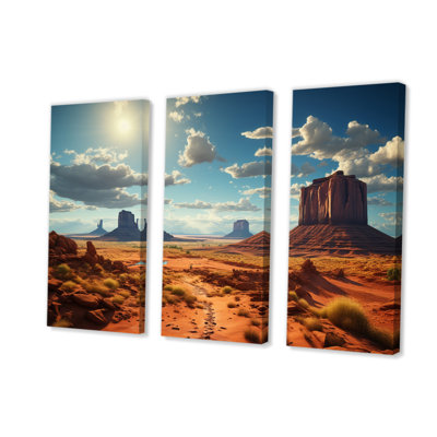 «USA Monument Valley Magic», impression sur toile tendue 3 pièces