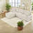Space-saving Sectionals With Storage, Durable Polyester L-shaped Sofa For Home