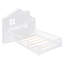 Lit plateforme double pleine grandeur avec fenêtres, tiroirs, tablettes et ports USB intégrés et prises de courant, blanc-309218060-309218061