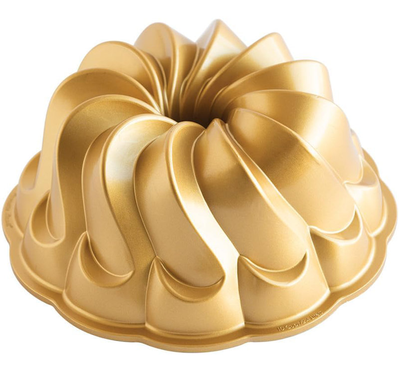 Nordic Ware Pirouette fluted cake pan, Gold