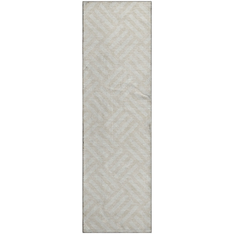 Premium Machine Washable Cerrito Ivory Rug, Runner 2'3" x 7'6"