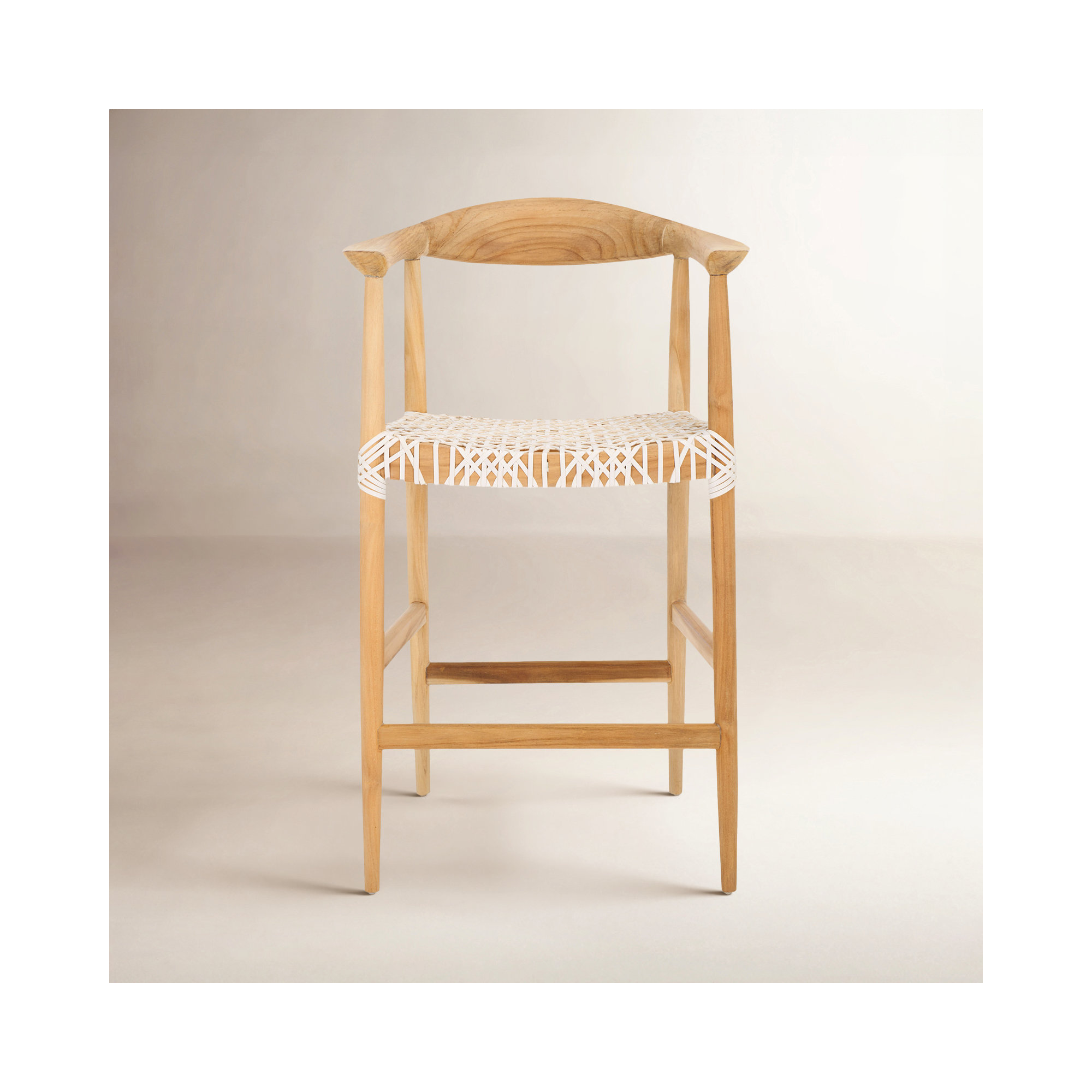 Kazbah Leather Bar & Counter Stool, Counter Stool (27” Seat Height)