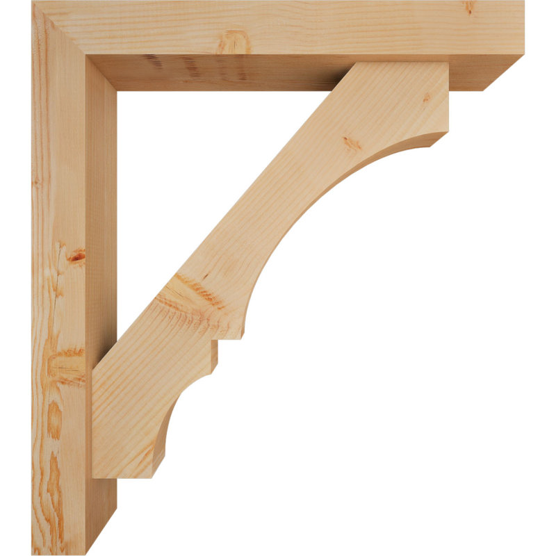Support de bloc Balboa avec entretoise décalée, 36 x 32, Sapin Douglas de l 5 1/2 po (lisse)