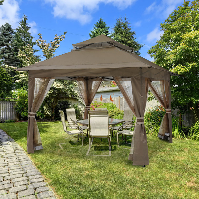 MASTERCANOPY 13 Ft. W x 13 Ft. D Steel Patio Gazebo