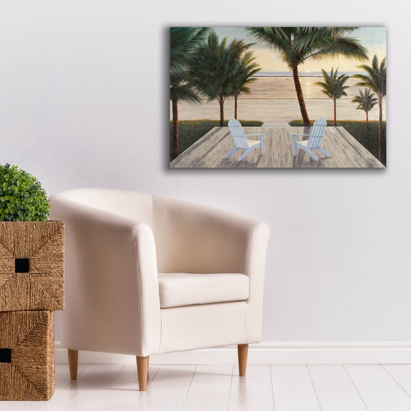 «Palm Beach Retreat» par Diane Romanello, H 26 po x l 40 po x P 1,5 po