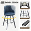 Tabouret de bar pivotant en cuir avec dossier haut (ensemble de 4)-1062417566-1062960130-1062960131