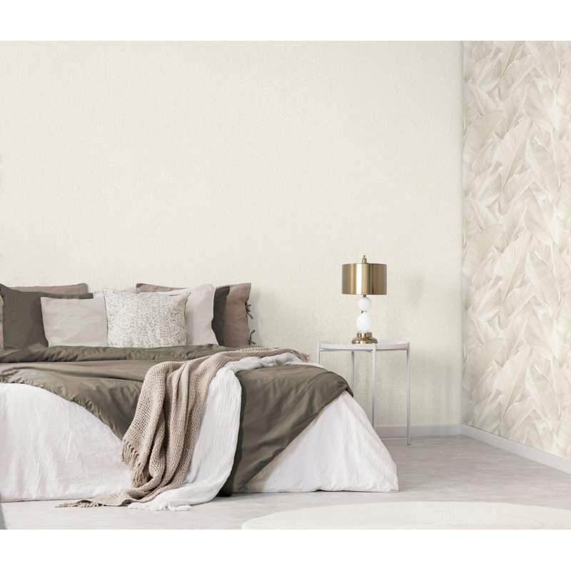 Plain Heavyweight Wallpaper, Cream