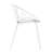 Patio Dining Chairs Of 2 - White, Stackable. Ergonomic Design With Plastic & Metal Legs. 300 Lbs Capacity. 25.12"x22.71"x30.69". Simple Assembly Process Piece Chair Legs + . Load.-1260765744