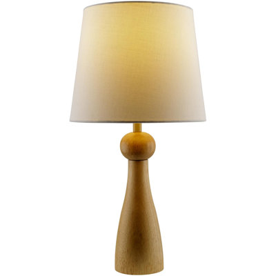Lampe de table en bois massif Reyer