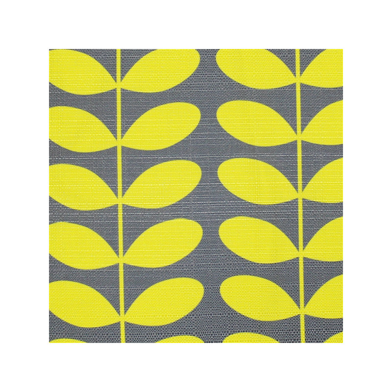  Coussin carré carré Mid-Century, Jaune