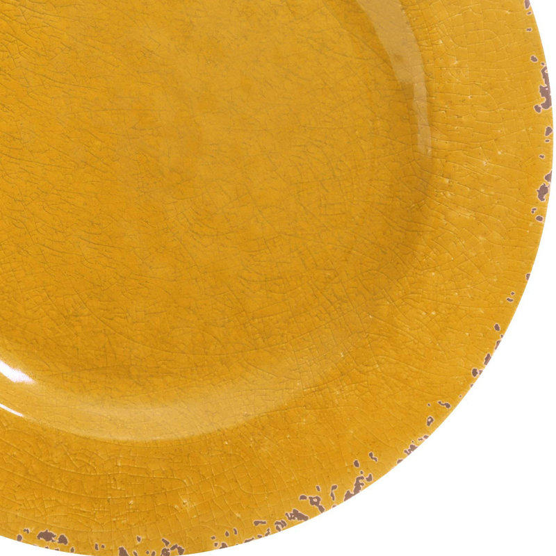 Service de table 12 pièces, service pour 4 Mauna, Jaune