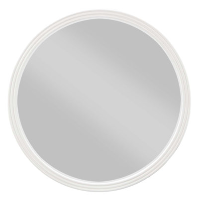 Carena Gray Round Mirror