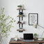 Monya 4-Tier Ladder Bracket Floating Wall Shelves-1116647424