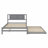 Platform Bed With Adjustable Trundle