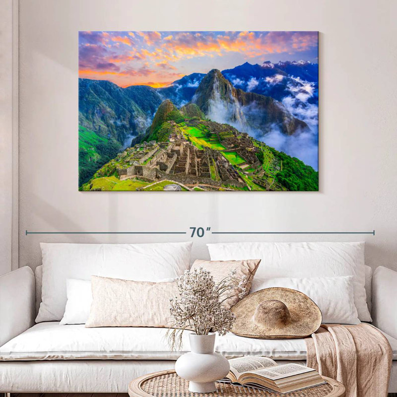 Lilie, ville inca, Machu Picchu, H 32 po x l 48 po