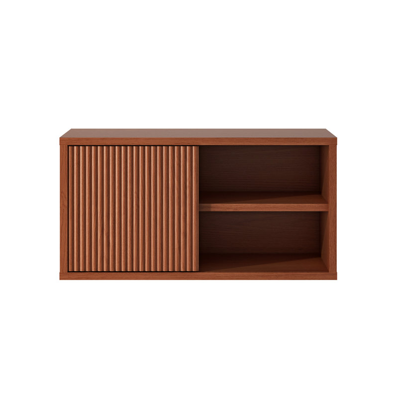 Modern Wooden Bookcase With Storage Cabinet