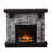 Troy 45'' W Electric Fireplace-140163455
