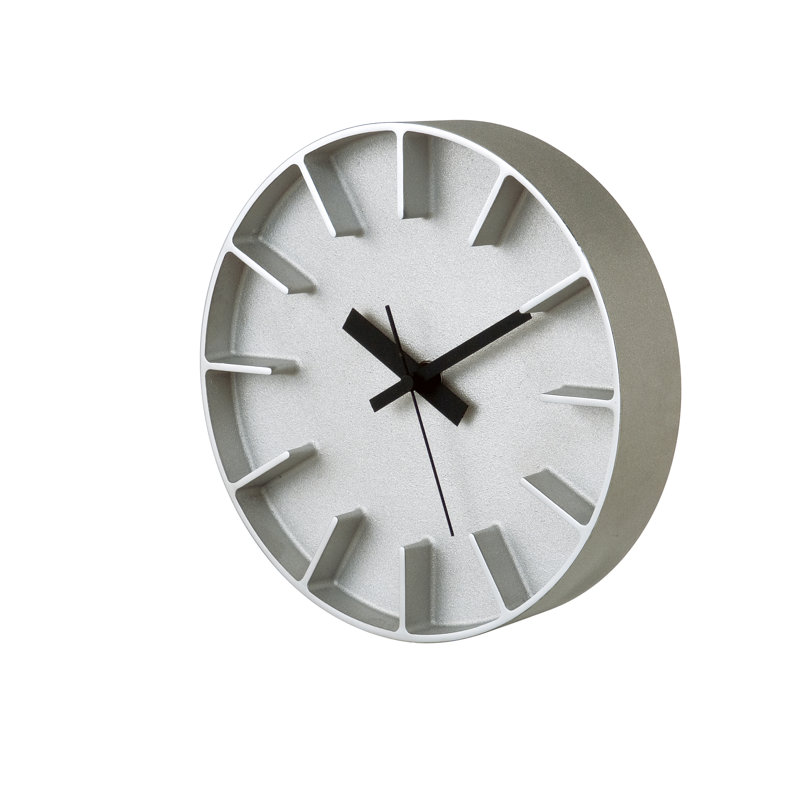 Brookhn Metal Wall Clock, Aluminum
