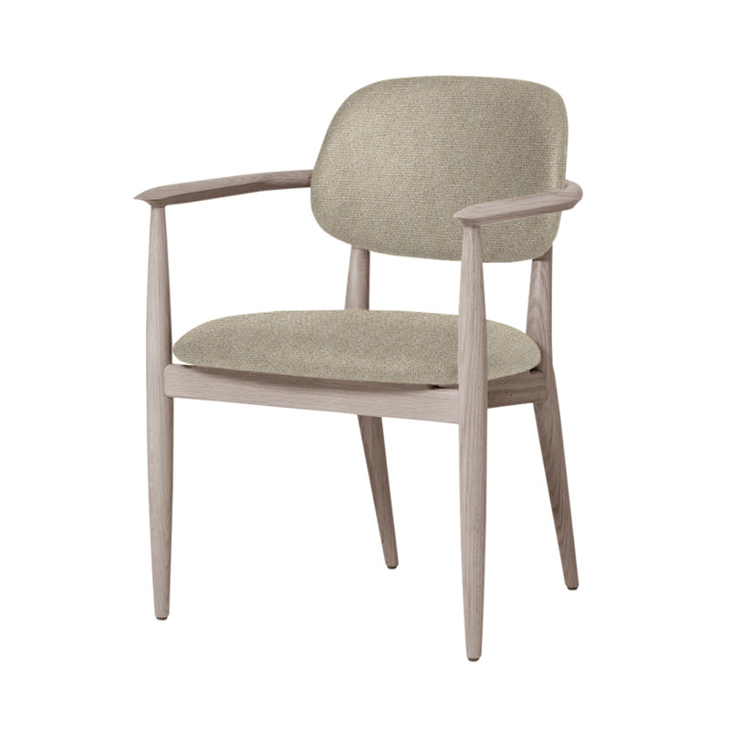 Chaise Slow de Space Copenhagen, Chêne naturel, Lin principal MLF20