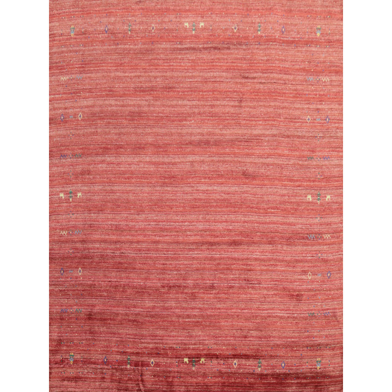 Tapis élégant de style Gabbeh 9 x 9 avec détails de bordure subtile