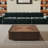 35.4” Single Walnut Square Coffee Table With Storage-428524580