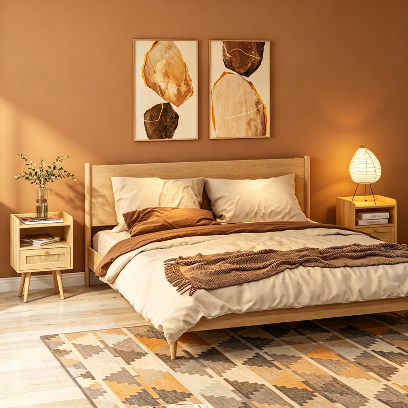 40cm W Particle Board Bedside Table