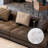 Brown Genuine Leather Modular Sofa cushion couch