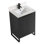 Meuble-lavabo simple autoportant de 24 po avec plateau en pierre Minday