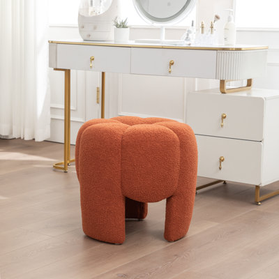 Fauteuil de maquillage en fausse fourrure