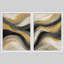 Ensemble de 2 reproductions d'art abstrait doré et gris-119067845-119067847