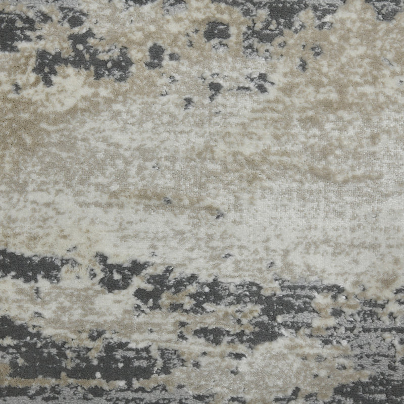 Tapis gris / beige Nealle, Rectangle 2 pi x 3 pi