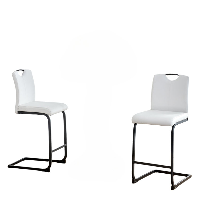 Tabouret de comptoir 25,59 po Isolino, Blanc