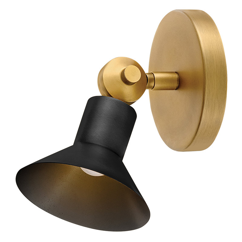 Hinkley Dom Small Adjustable Led Sconce, Black