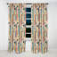 Rideau occultant rayé à motif pastel Midcentury Stripes II - 1 panneaux-107538773