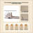 U-Shaped Adjustable Lazy Sofa for Sleeping, Reading &amp; Relaxing | Gray | Seat Depth 72.83