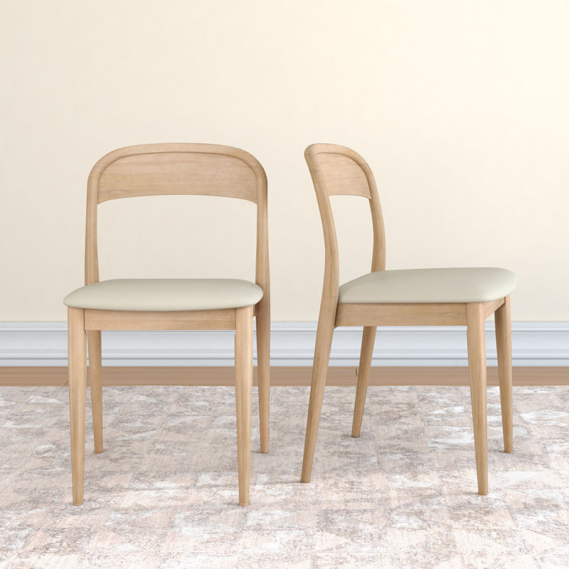 Chaise rembourrée Loar, Blond, Blé
