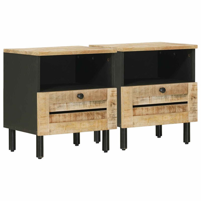 40cm W Solid Wood Bedside Table
