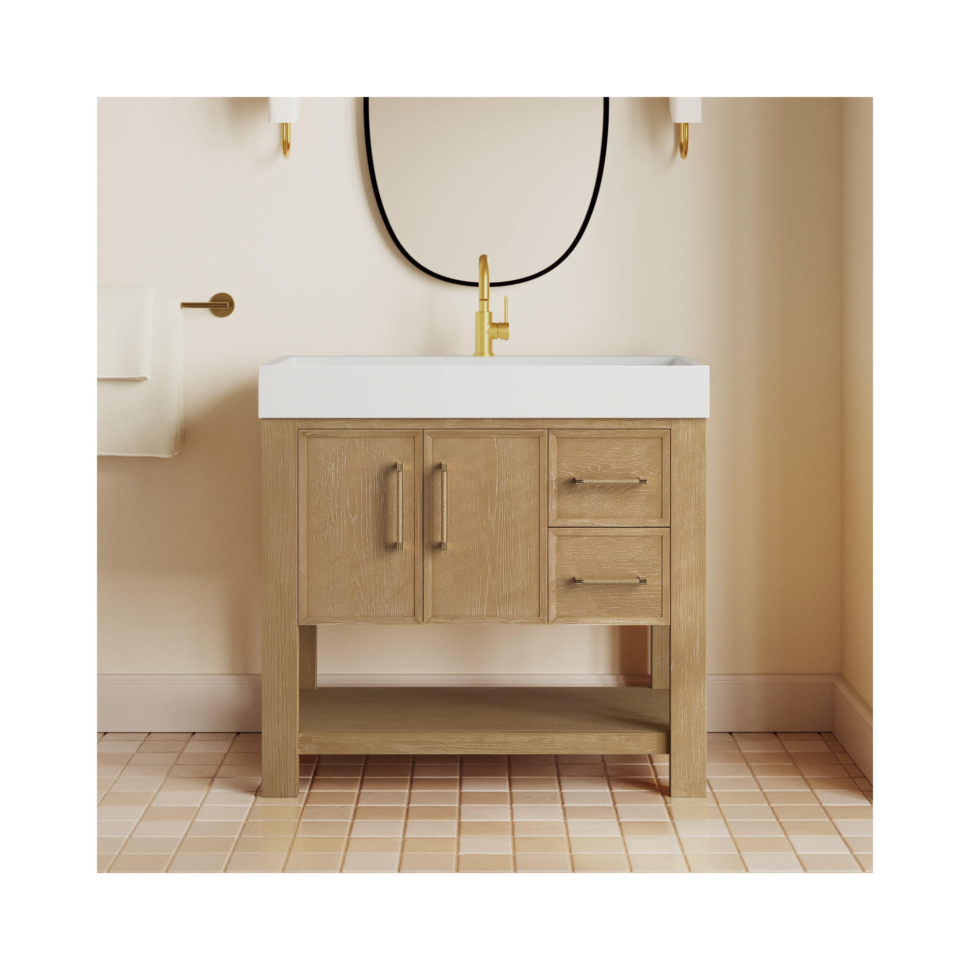 Maho 35.4'' Single Bathroom Vanity